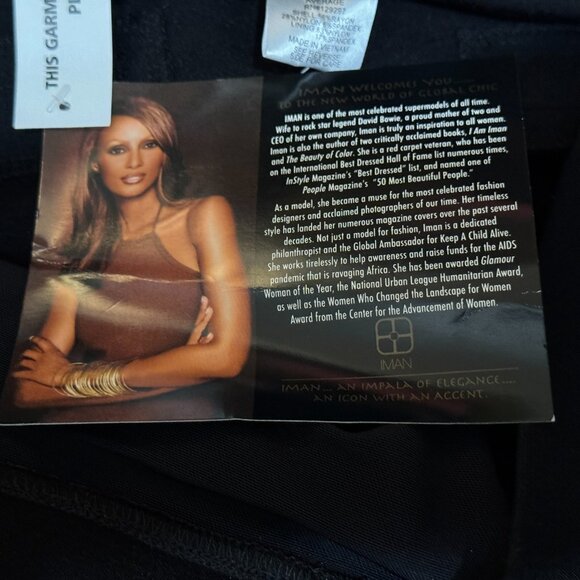 Iman Global Chic Slip into Slim Perfect Ponte Boot-Cut Pant, Black, Large - Picture 11 of 13